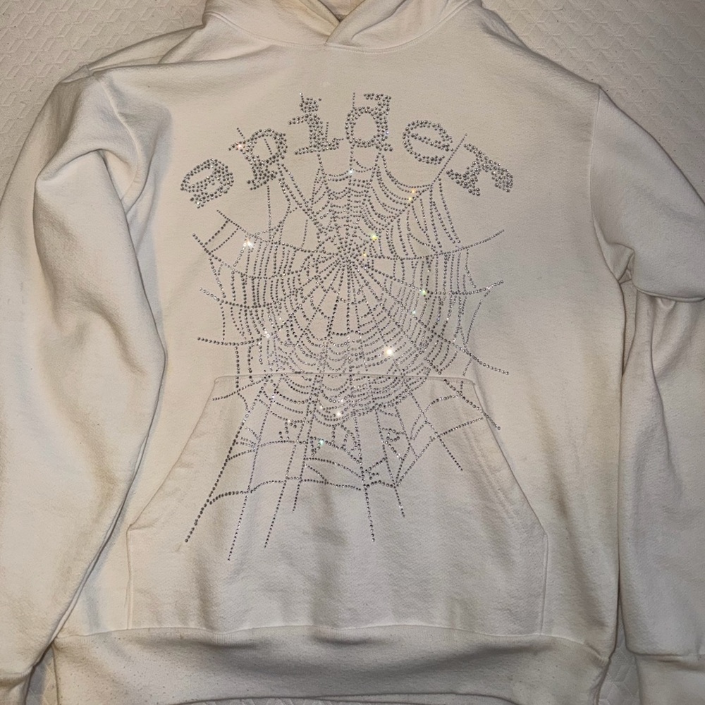 White Spider Design Men's Sweater